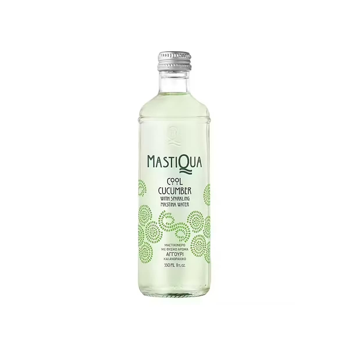 Mastiqua eau pétillante grecque avec Mastiha et concombre 33cl